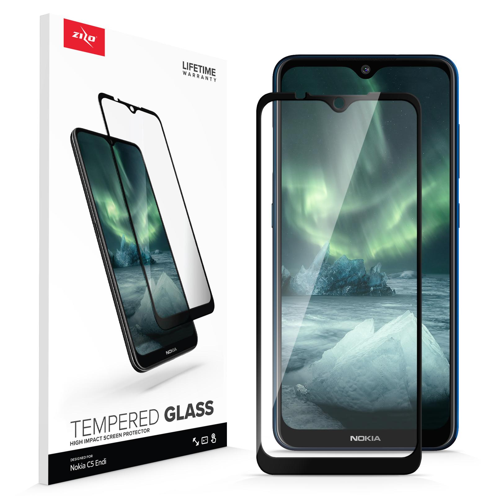 ZIZO TEMPERED GLASS Screen Protector for Nokia C5 Endi