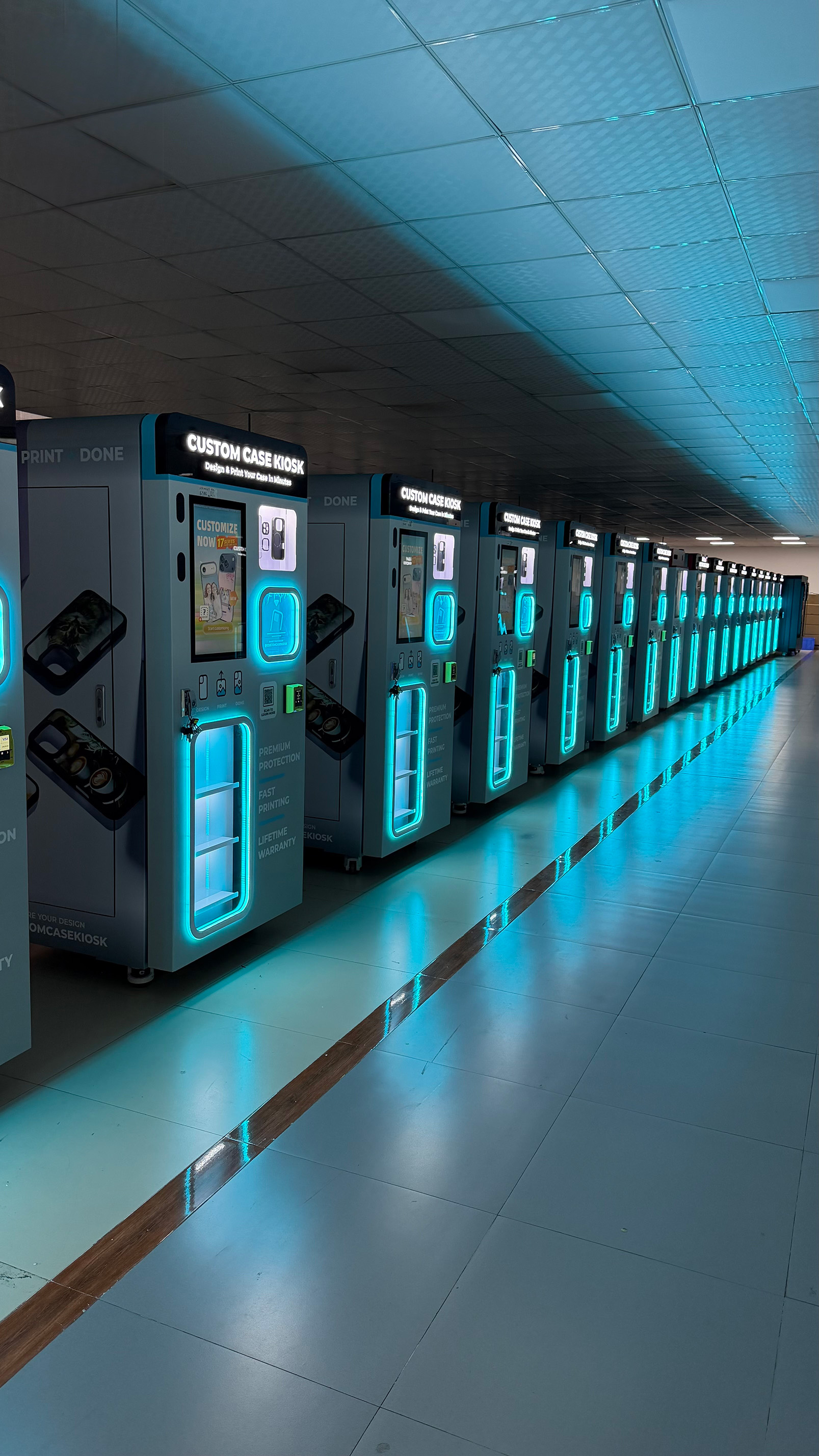 Custom Case Kiosk brand photography
